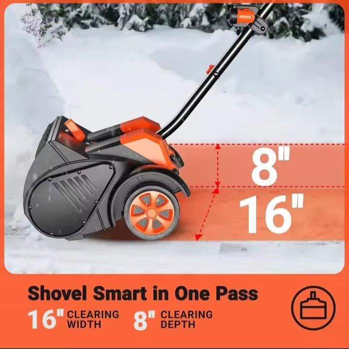 Pelle à Neige Électrique Sans Fil 24V – 16’’ Largeur, 8’’ Profondeur, Autonomie 30 min | Légère et Performante - Ma boutique