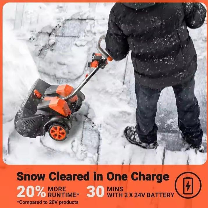 Pelle à Neige Électrique Sans Fil 24V – 16’’ Largeur, 8’’ Profondeur, Autonomie 30 min | Légère et Performante - Ma boutique